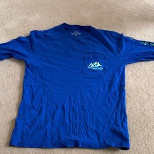 Vineyard Vines Men's Vibrant Blue Long Sleeve Tee